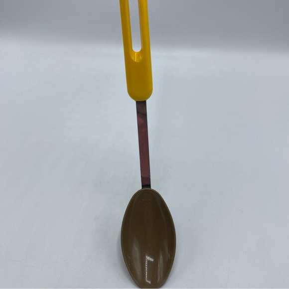 BONNY USA Nylon Solid Serving Spoon Yellow Handle Heat Resistant Vintage - Picture 6 of 6